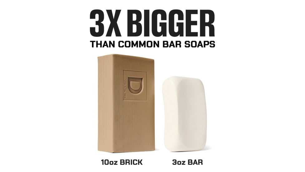 Duke Cannon Supply Co Buck Moon Big Ass Brick Of Soap, Gray, Small, BSBA-BKMN10