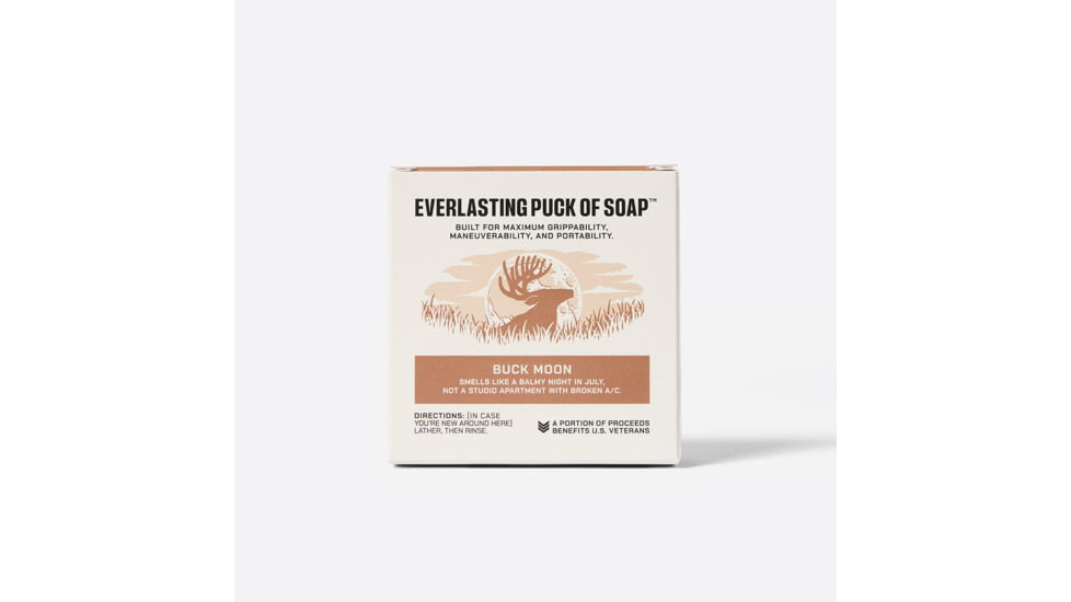 Duke Cannon Supply Co Buck Moon Everlasting Puck of Soap, Blue Gray, Small, BSPK-BKMN