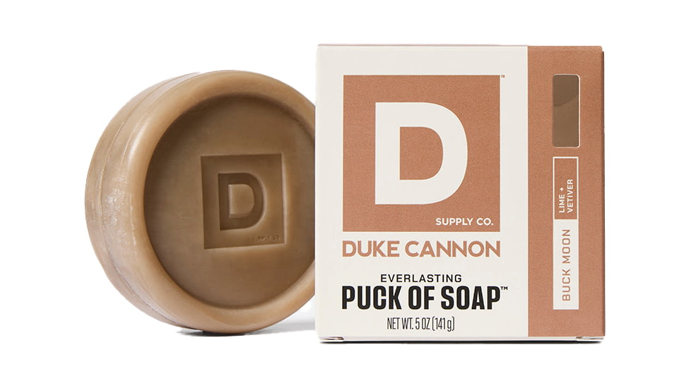 Duke Cannon Supply Co Buck Moon Everlasting Puck of Soap, Blue Gray, Small, BSPK-BKMN