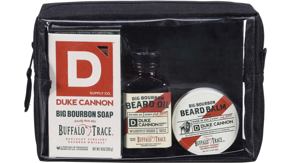 Duke Cannon Supply Co Buffalo Trace Bourbon Gift Set, Burgundy, Medium, SET-BRBN