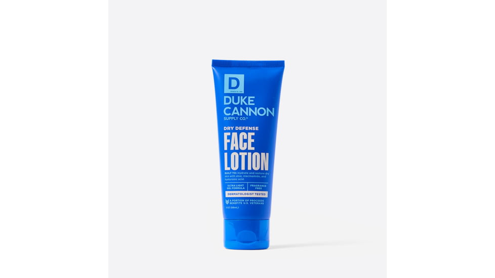 Duke Cannon Supply Co Dry Defense Face Lotion, Blue, Small, FCDEFENSELOTION