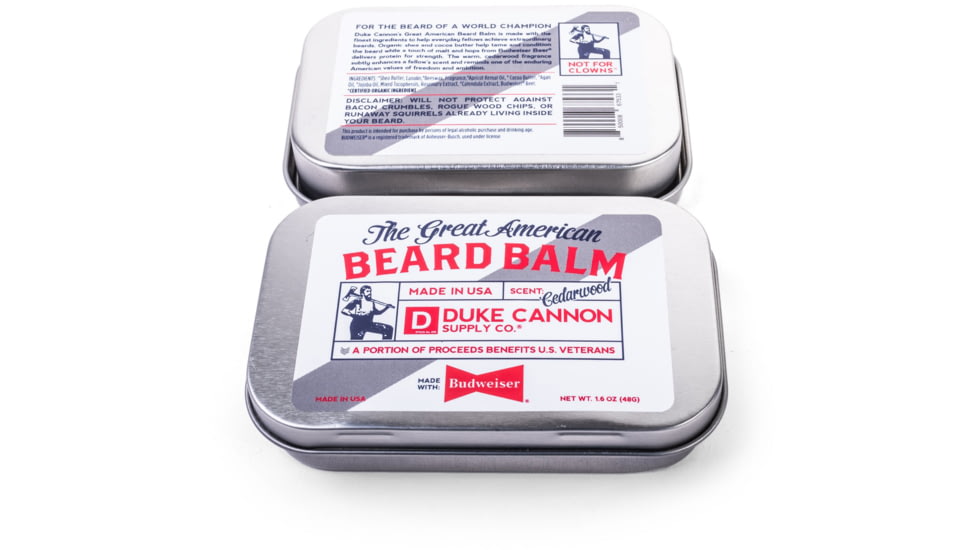 Duke Cannon Supply Co Great American Budweiser Beard Balm, 1.6 oz, 04BDBALMBUDWEISER1