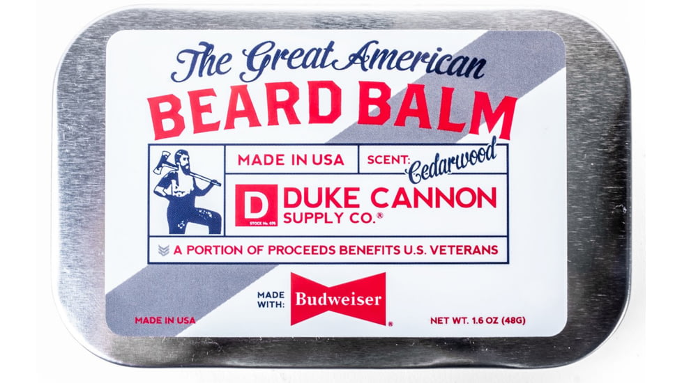 Duke Cannon Supply Co Great American Budweiser Beard Balm, 1.6 oz, 04BDBALMBUDWEISER1