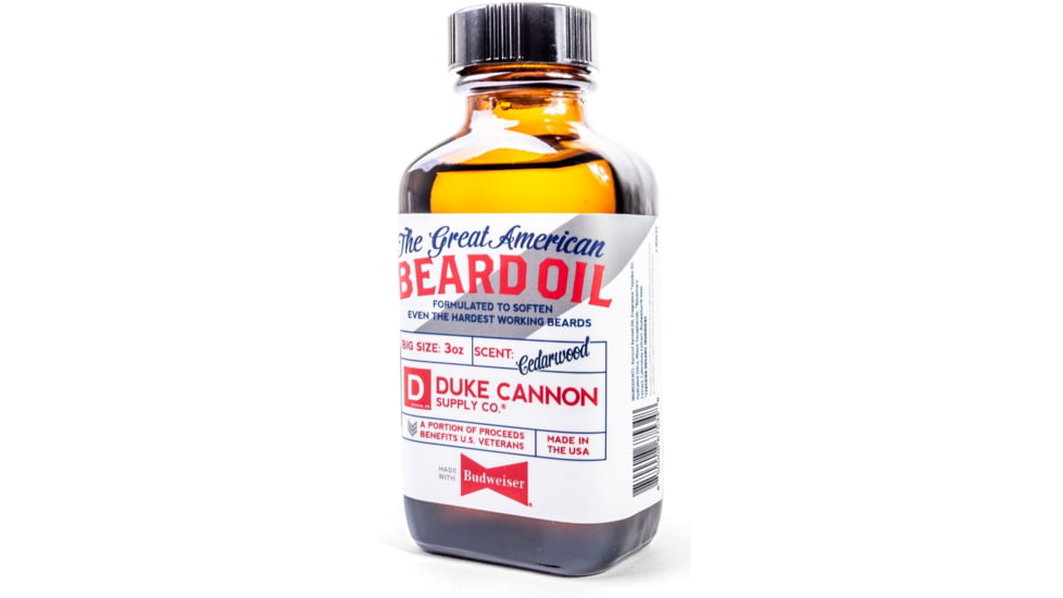 Duke Cannon Supply Co Great American Budweiser Beard Oil, 3 oz, 04BDOILBUDWEISER1