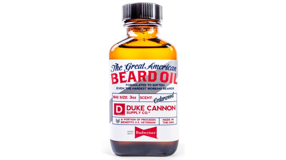 Duke Cannon Supply Co Great American Budweiser Beard Oil, 3 oz, 04BDOILBUDWEISER1