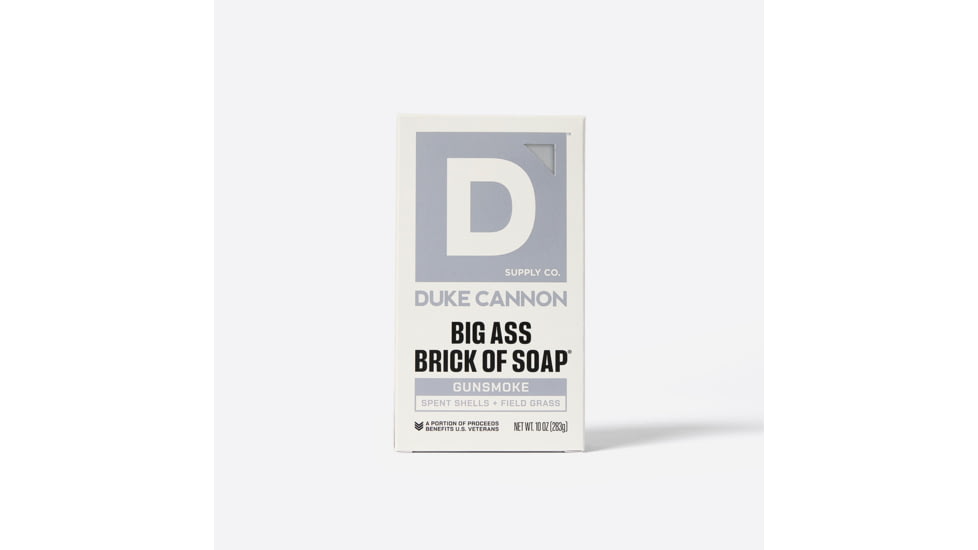 Duke Cannon Supply Co Gunsmoke Big Ass Brick Of Soap, Gray, Small, BSBA-GSMK10