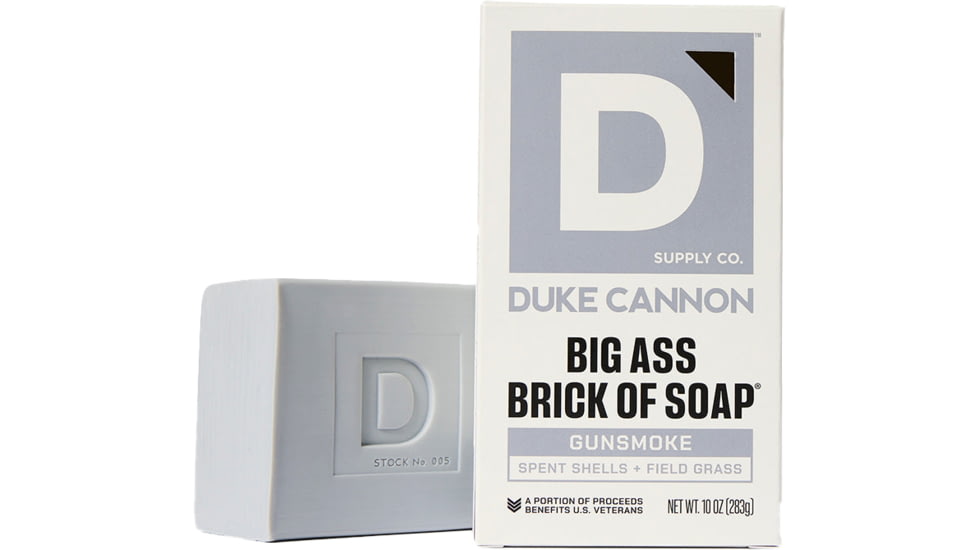 Duke Cannon Supply Co Gunsmoke Big Ass Brick Of Soap, Gray, Small, BSBA-GSMK10