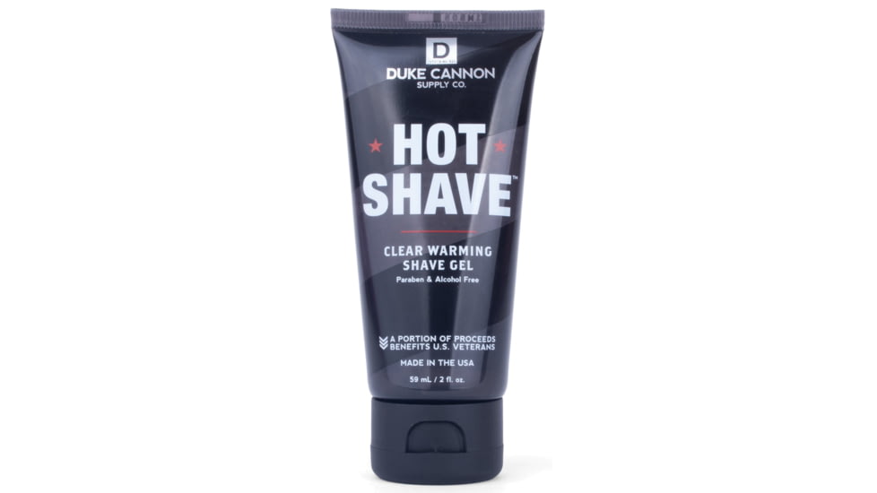 Duke Cannon Supply Co Hot Shave Clear Warming Shave Gel, Travel Size, 2OZHOTSHAVE1