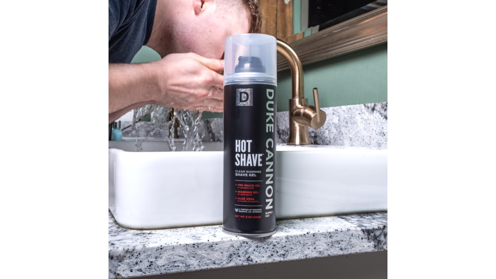 Duke Cannon Supply Co Hot Shave Clear Warming Shaving Gel, 8OZHOTSHAVE