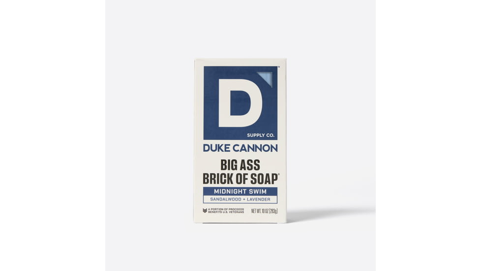 Duke Cannon Supply Co Midnight Swim Big Ass Brick Of Soap, Navy Blue, Small, BSBA-MNTS10