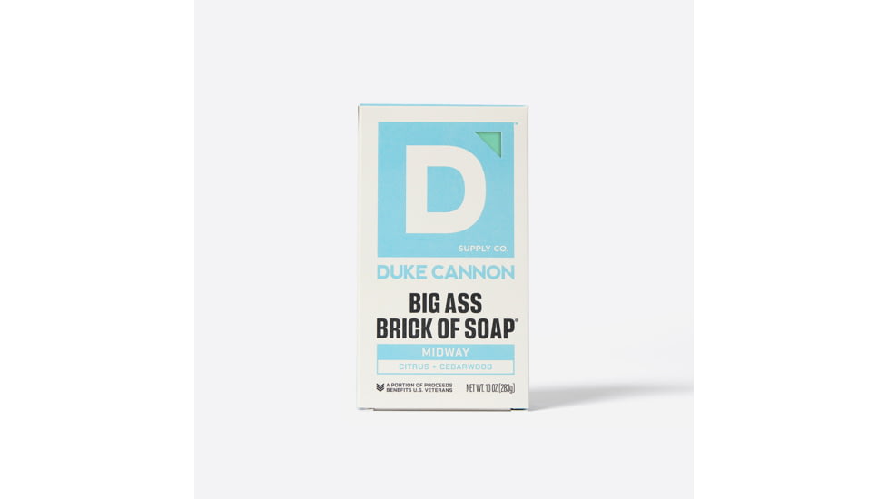 Duke Cannon Supply Co Midway Big Ass Brick Of Soap, Light Blue, Small, BSBA-MDWY10