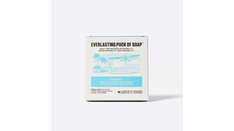 Duke Cannon Supply Co Midway Everlasting Puck of Soap, Light BLue, Small, BSPK-MDWY
