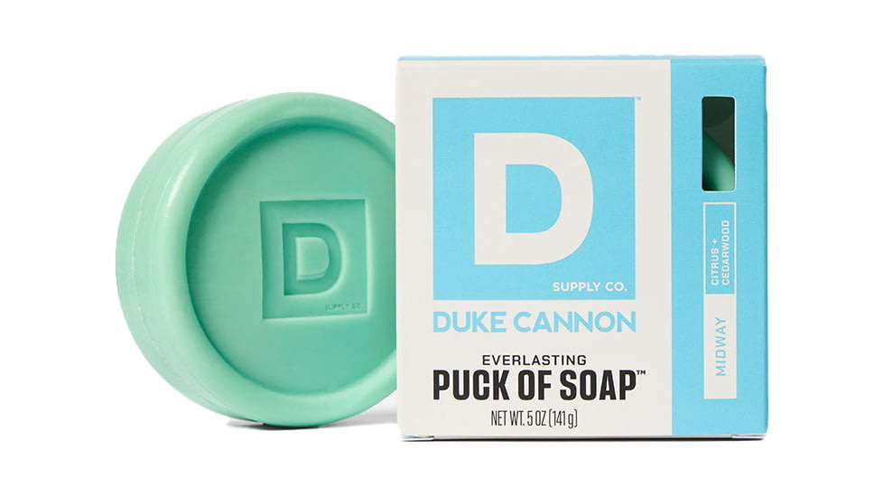 Duke Cannon Supply Co Midway Everlasting Puck of Soap, Light BLue, Small, BSPK-MDWY