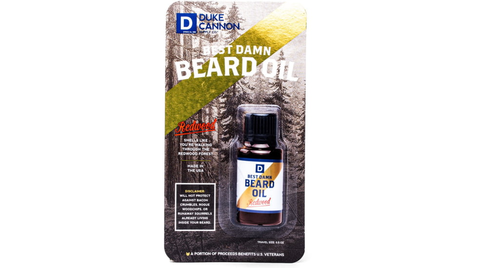 Duke Cannon Supply Co Mini Beard Oil, Travel Size, BLISTEREDMINIBDOIL