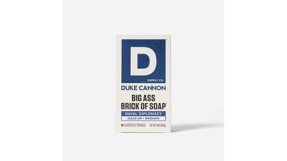 Duke Cannon Supply Co Naval Diplomacy Big Ass Brick Of Soap, Blue, Small, BSBA-NVLD10