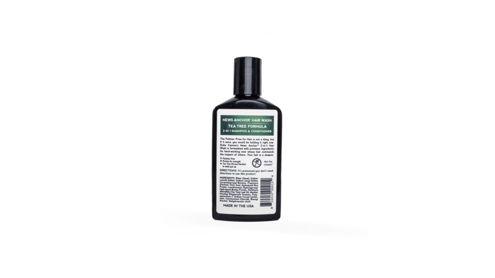 Duke Cannon Supply Co News Anchor 2-in-1 Hair Wash, Tea Tree, 10 oz Bottle, HAIR1