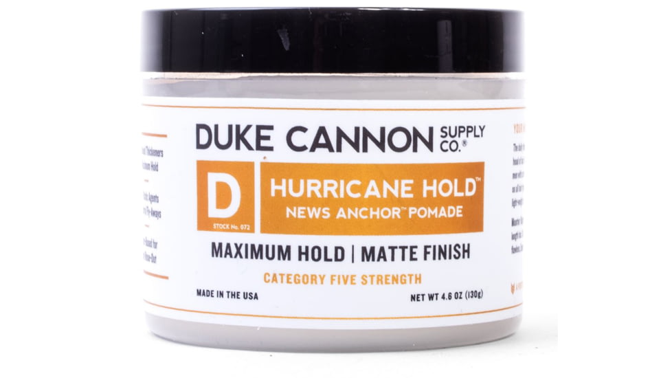 Duke Cannon Supply Co News Anchor Hurricane Hold Pomade, White, 4.6OZHURRICANEHOLDPOMADE