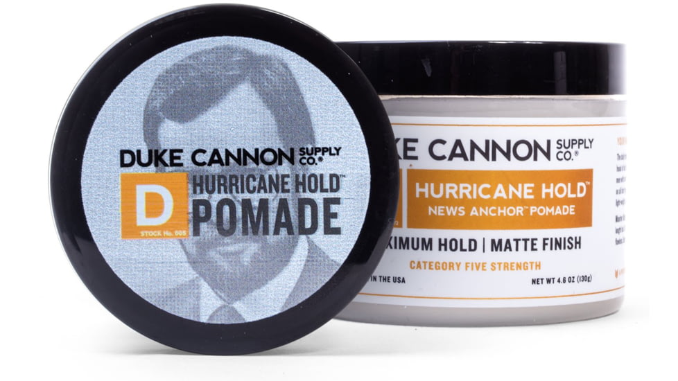 Duke Cannon Supply Co News Anchor Hurricane Hold Pomade, White, 4.6OZHURRICANEHOLDPOMADE