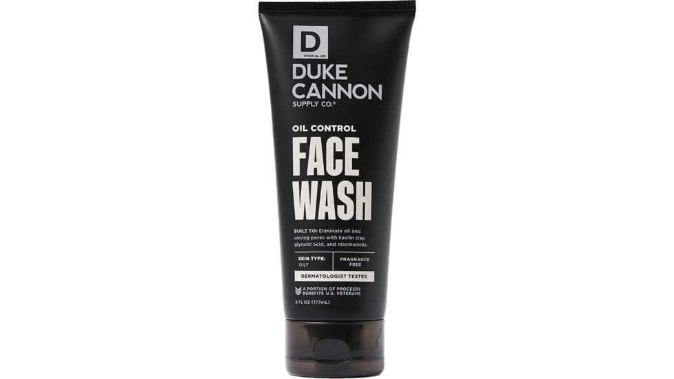Duke Cannon Supply Co Oil Control Face Wash, Black, Small, FCOILWASH