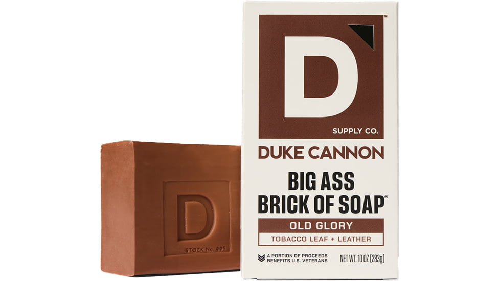Duke Cannon Supply Co Old Glory Big Ass Brick Of Soap, Brown, Small, BSBA-LFLR10