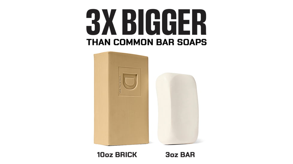 Duke Cannon Supply Co Sawtooth Big Ass Brick Of Soap, Tan, Small, BSBA-SWTH10