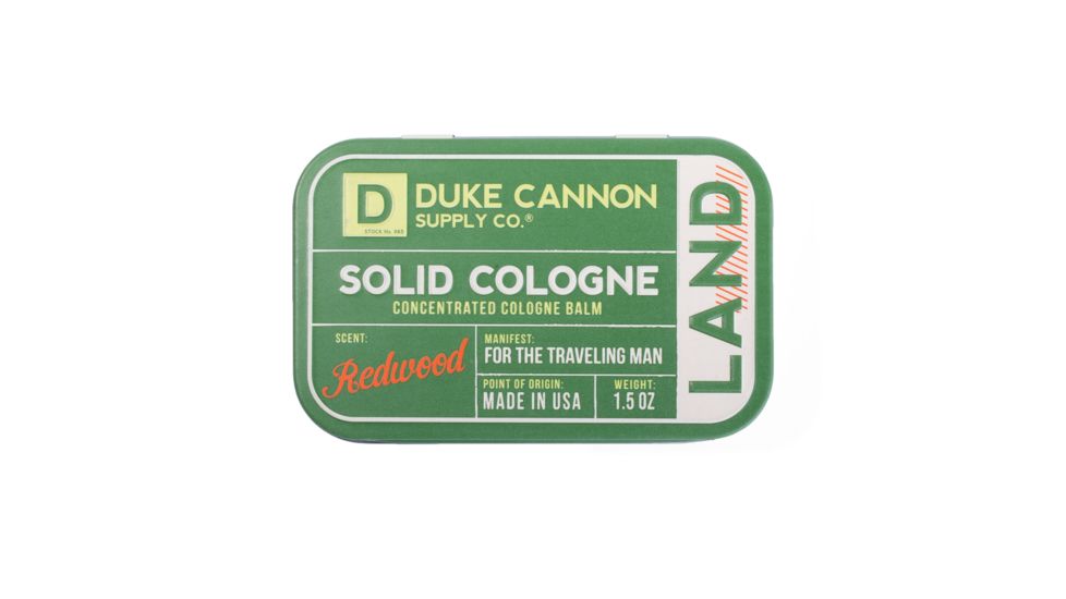 Duke Cannon Supply Co Solid Cologne, Land, 1.5 oz Tin, SCLAND1