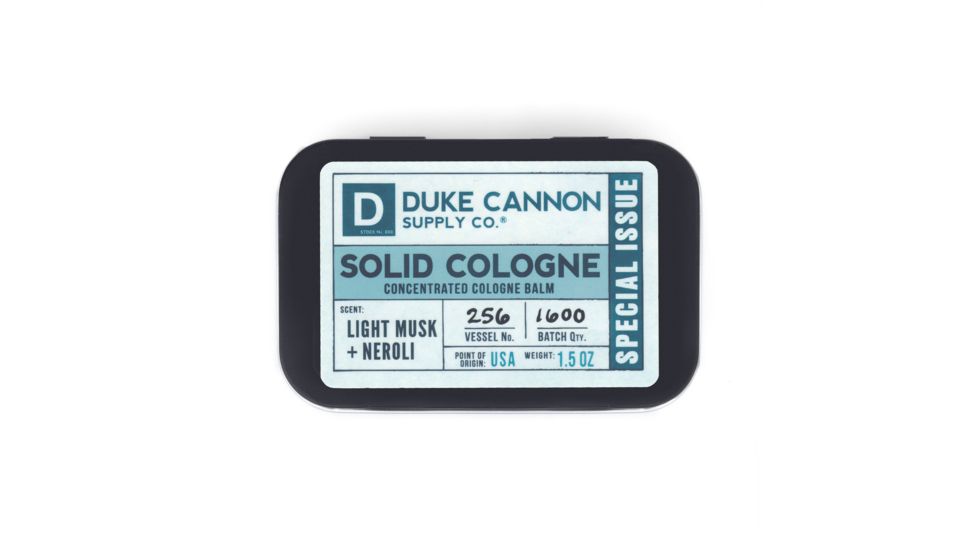 Duke Cannon Supply Co Solid Cologne, Neroli, 1.5 oz Tin, SCNEROLI