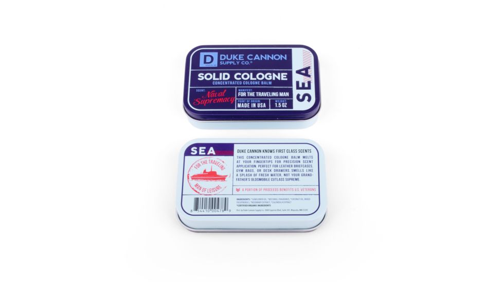 Duke Cannon Supply Co Solid Cologne, Sea, 1.5 oz Tin, SCSEA1