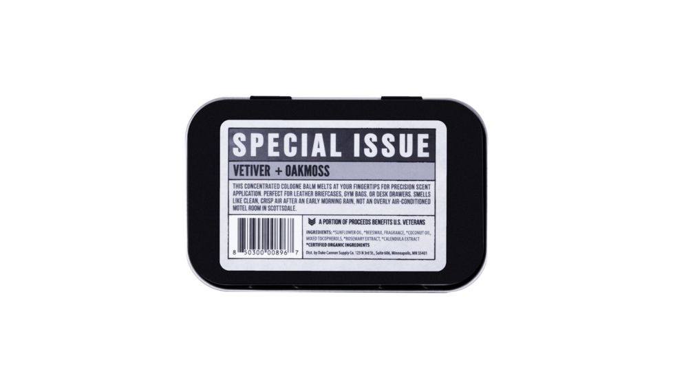 Duke Cannon Supply Co Solid Cologne, Vetiver &amp; Oakmoss, 1.5 oz Tin, SCVETIVER