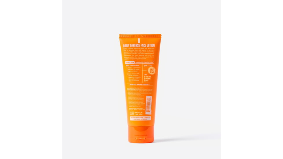 Duke Cannon Supply Co SPF 32 Daily Defense Face Lotion, Orange, Small, FCSPFLOTION