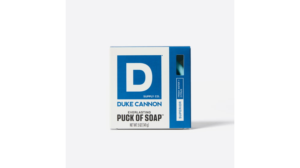 Duke Cannon Supply Co Superior Everlasting Puck of Soap, Blue, Small, BSPK-SUPR