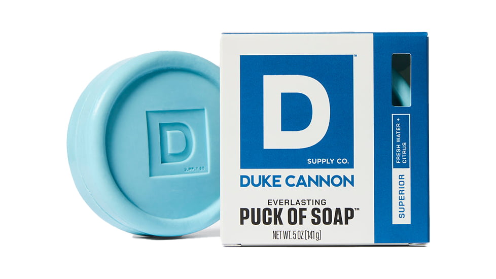 Duke Cannon Supply Co Superior Everlasting Puck of Soap, Blue, Small, BSPK-SUPR