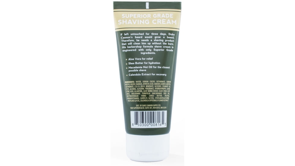 Duke Cannon Supply Co Superior Grade Shave Cream, Travel Size, 2OZSHAVE1