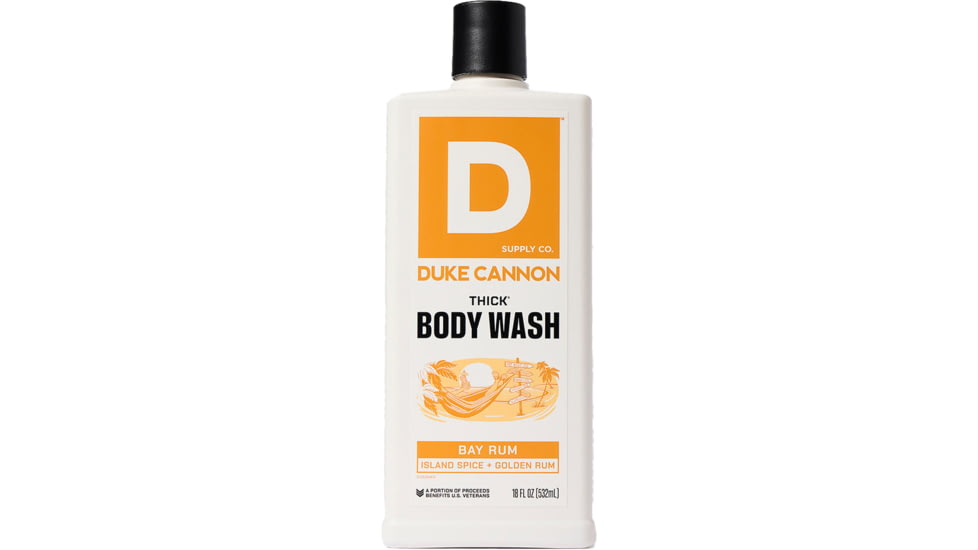Duke Cannon Supply Co Thick Bay Rum Body Wash, Gold, Small, BWTH-BYRM18