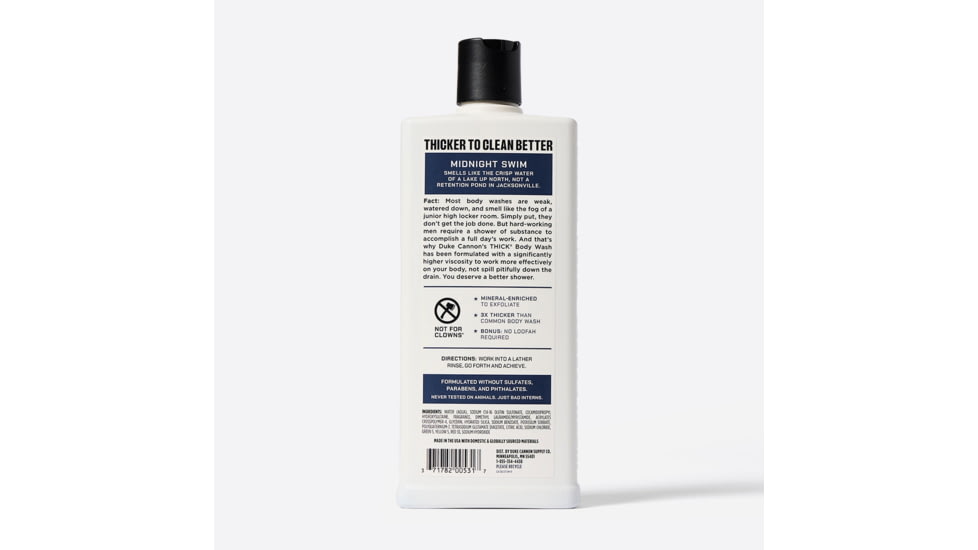Duke Cannon Supply Co Thick Midnight SwimBody Wash, Navy Blue, Small, BWTH-MNTS18