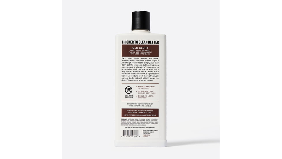 Duke Cannon Supply Co Thick Old Glory Body Wash, Brown, Small, BWTH-OLDG18