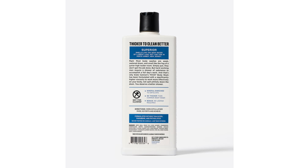 Duke Cannon Supply Co Thick Superior Body Wash, Blue, Small, BWTH-SUPR18