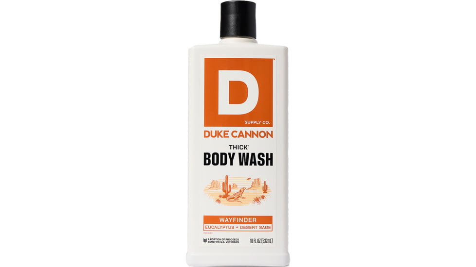 Duke Cannon Supply Co Thick Wayfinder Body Wash, Red Orange, Small, BWTH-WYFR18