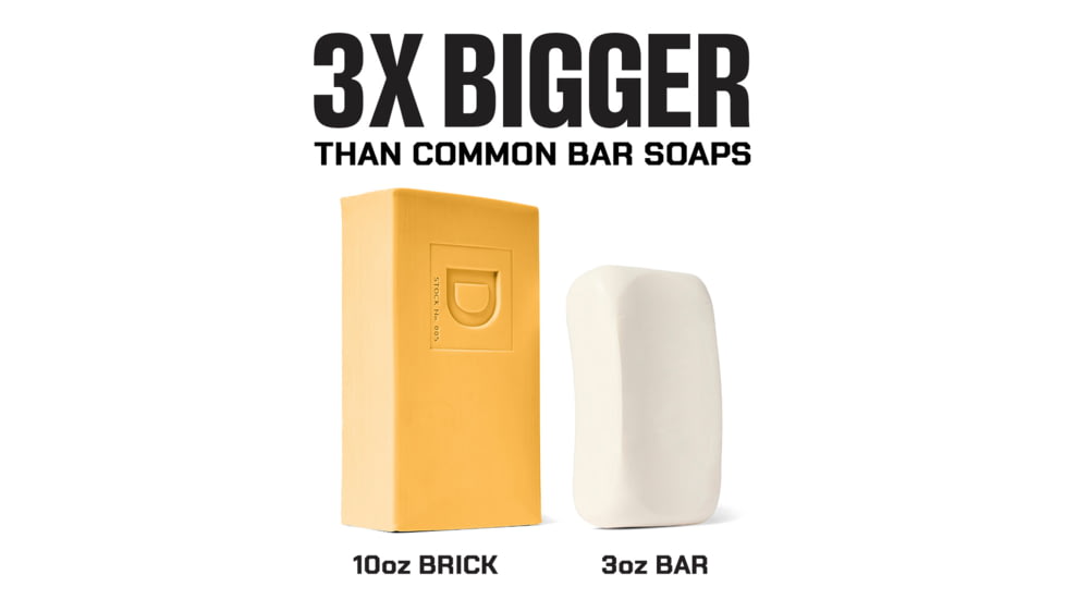 Duke Cannon Supply Co Wayfinder Big Ass Brick Of Soap, Orange, Small, BSBA-WYFR10