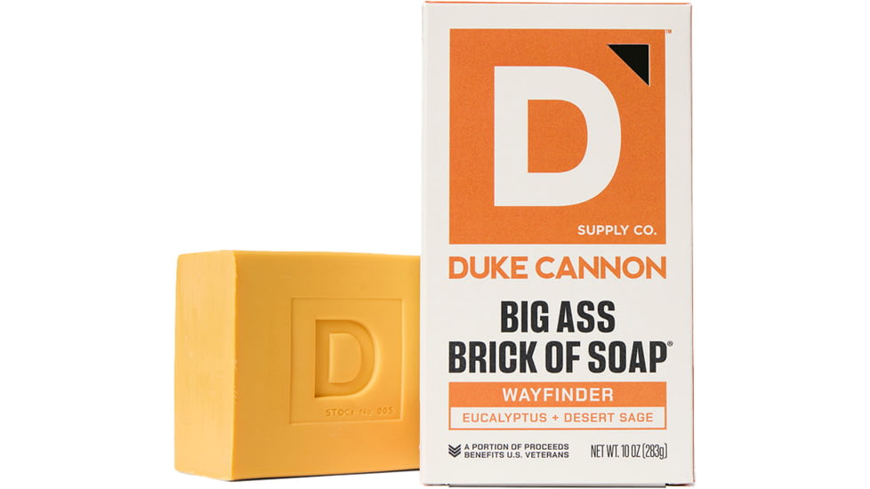 Duke Cannon Supply Co Wayfinder Big Ass Brick Of Soap, Orange, Small, BSBA-WYFR10