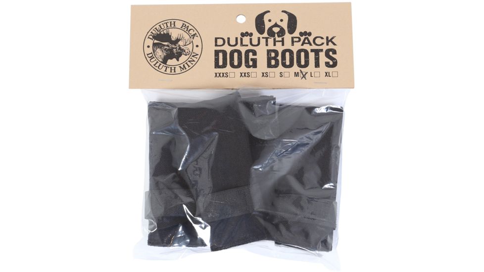 Duluth Pack Dog Boots -Small-Black