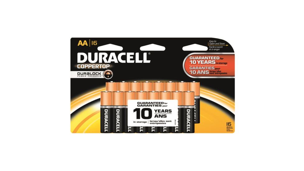 Duracell Coppertop Battery, AA, 16 Pack, MN1500B16Z16