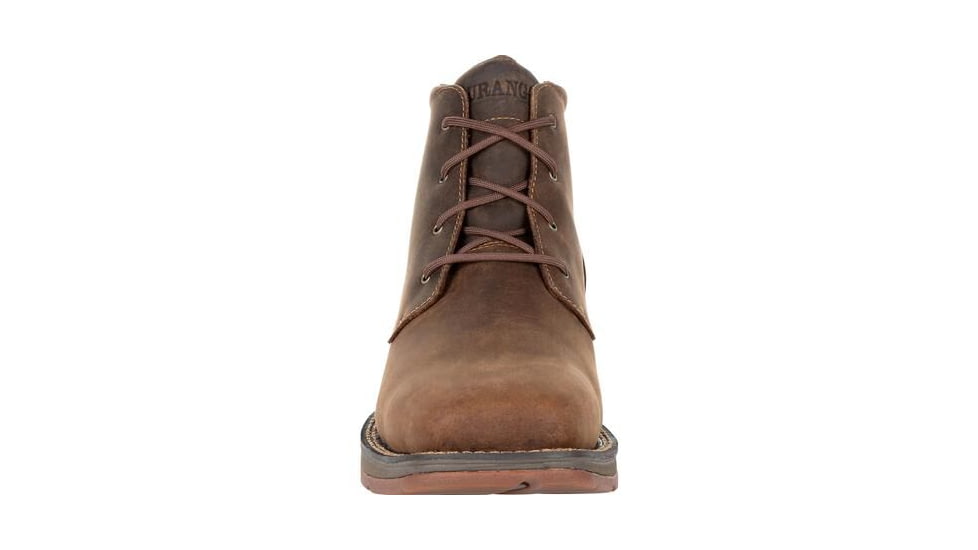 Durango Boot Red Dirt Rebel Square-Toe 5 inch Chukka - Mens, Bark Brown, 13 Wide, DDB0248-13-W