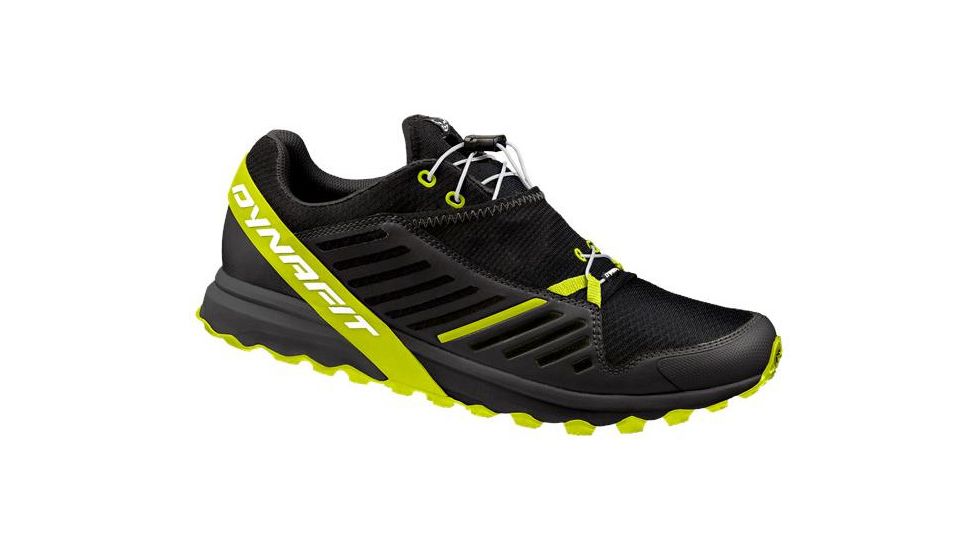 Dynafit Alpine Pro Trail Running Shoe - Men's-Black/Fluo Green-Medium-9