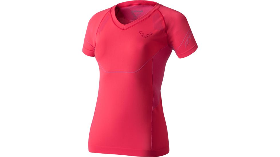 Dynafit Alpine Seamless Short Sleeve Tee - Women's-Hibiscus-Medium