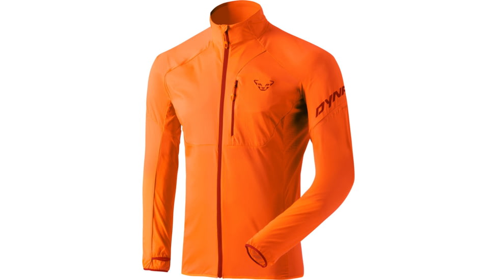 Dynafit Alpine Wind Jacket - Men's-Fluo Orange-Medium