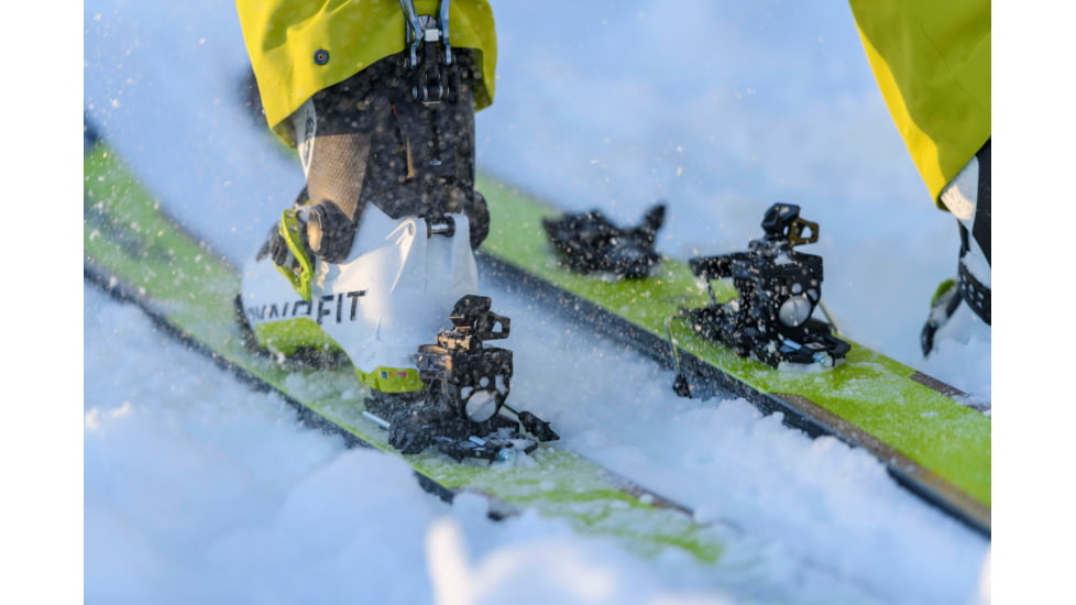 Dynafit Hoji Free 110 Ski Boots, White/Lime Punch, 26.5, 08-0000061909-31909-26.5