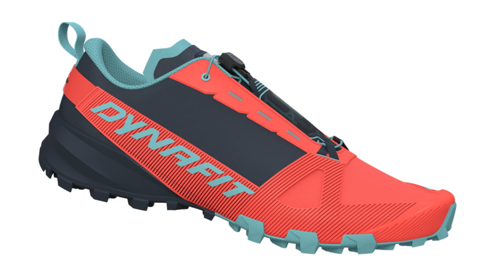 Dynafit Traverse Trail Running Shoes - Womens, Hot Coral/Blueberry, 6, 08-0000064079-1841-6
