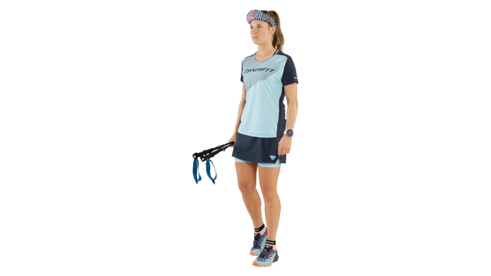 Dynafit Ultra 50 Graphic Trail Running Shoes - Womens, Blueberry/Fluo Coral, 7, 08-0000064083-3019-7