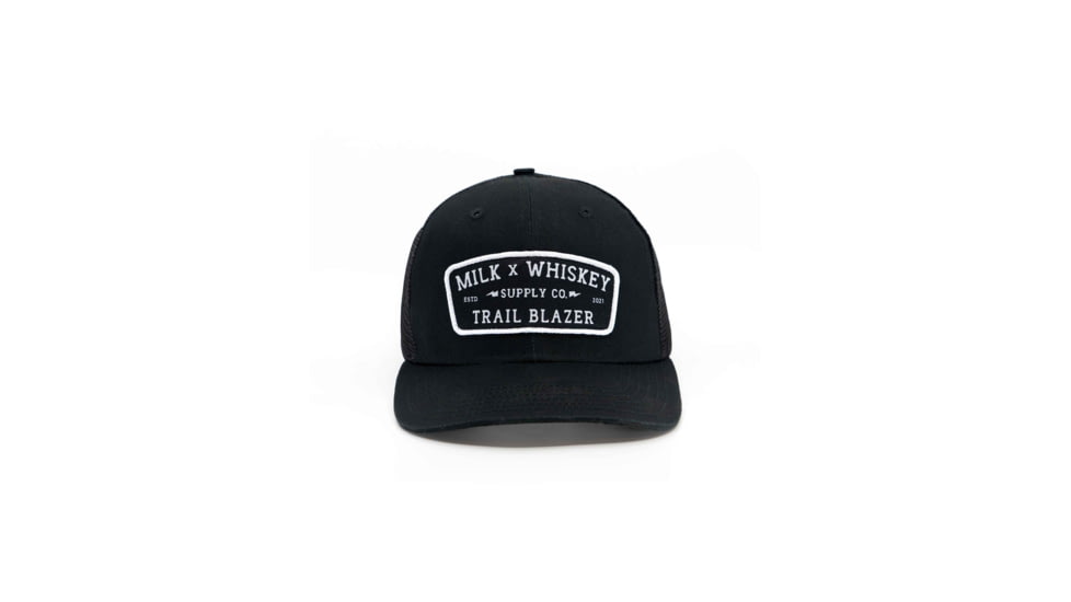 Milk X Whiskey Trailblazer Blackout Flat Brim F68420BD, Black, mxwhmtbb